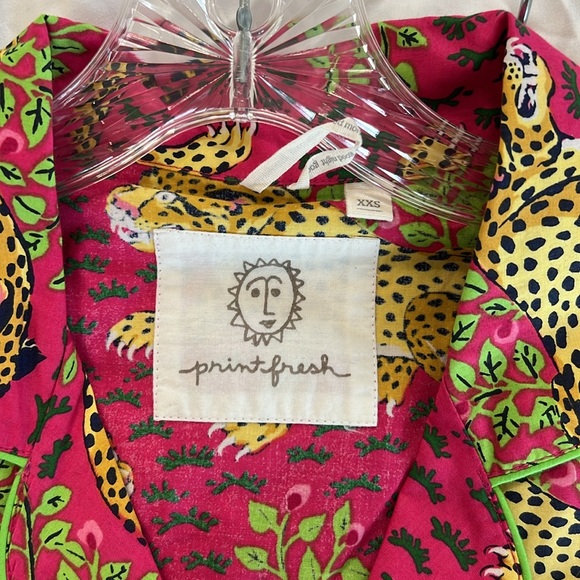 Printfresh Bagheera Long PJ Pajama Set - Hot Pink - Picture 5 of 6